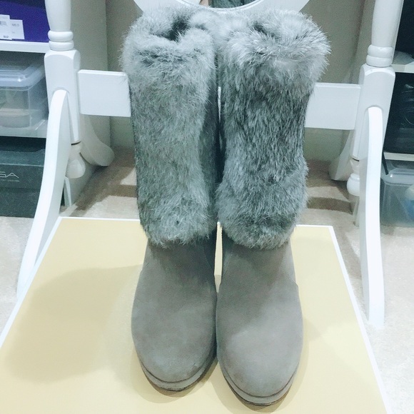 michael kors grey boots